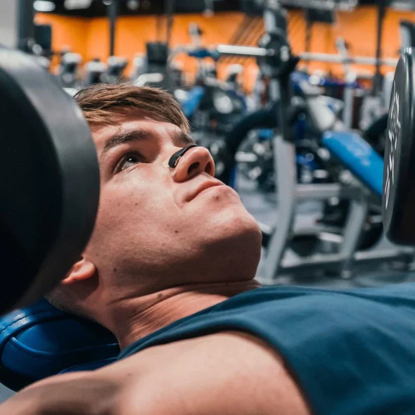 Magnetic nasal strips for gym